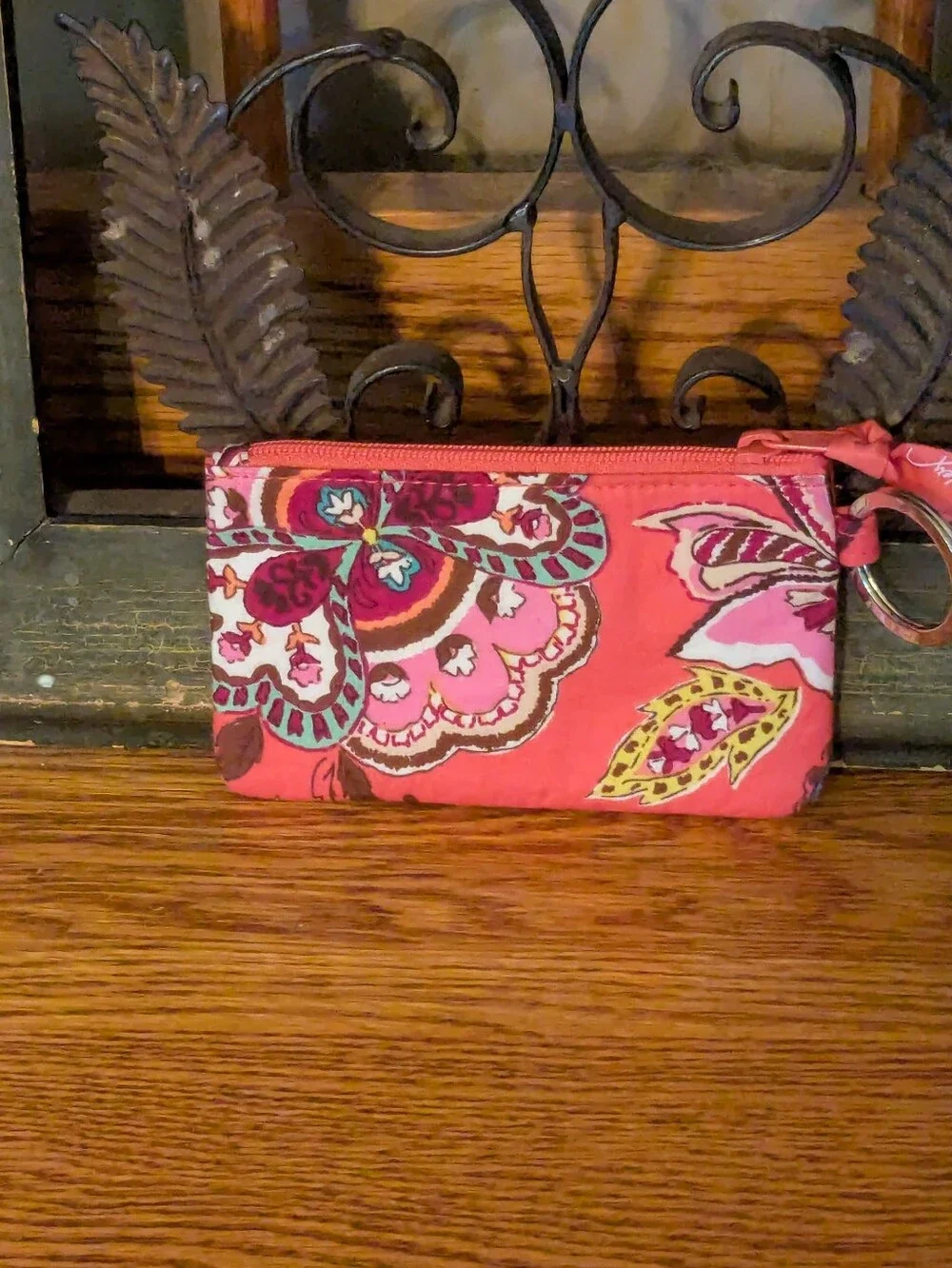 Vera Bradley Retired Call Me Coral Zip ID Case